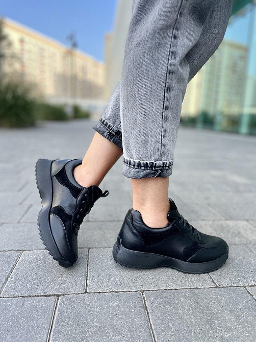 Romax Кросівки жіночі ROMAX чорні шкіра+замша натуральна 37р.(5275) Коломия - фото 9