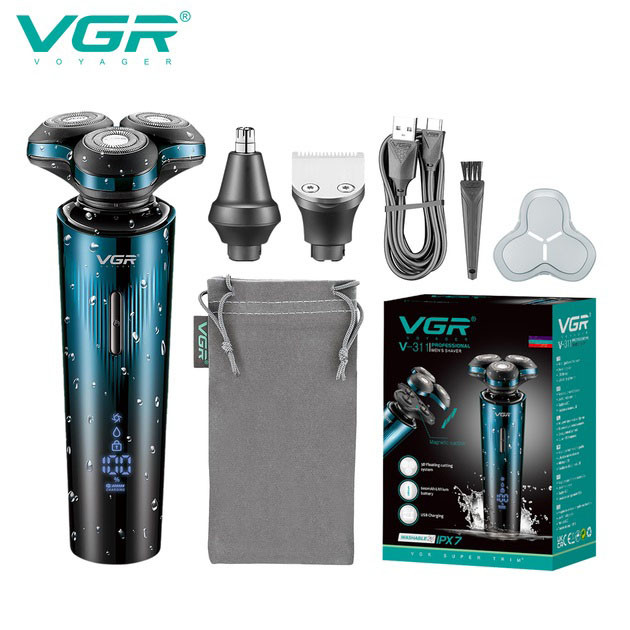Електробритва для бритья VGR 3 в 1 V-303, Электробритва для профессионального бритья QU-22 Львов - изображение 3