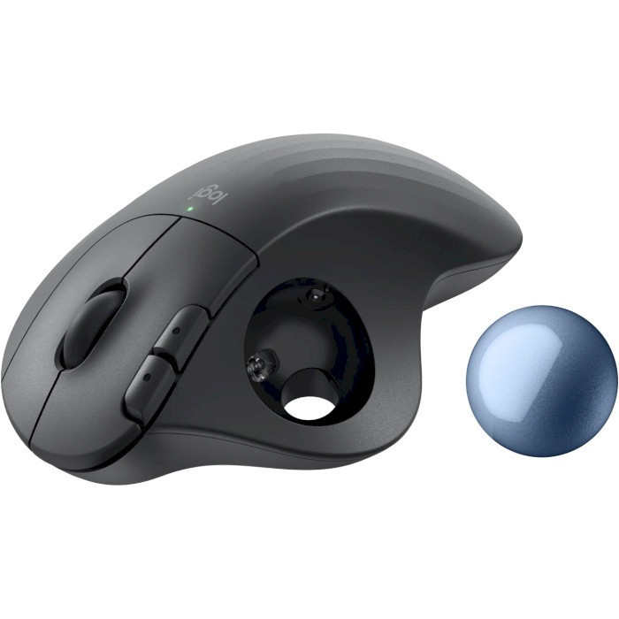 Миша бездротова Logitech Ergo M575S Graphite + Blue Ball (910-007029) Темно-сірий Харків - фото 4