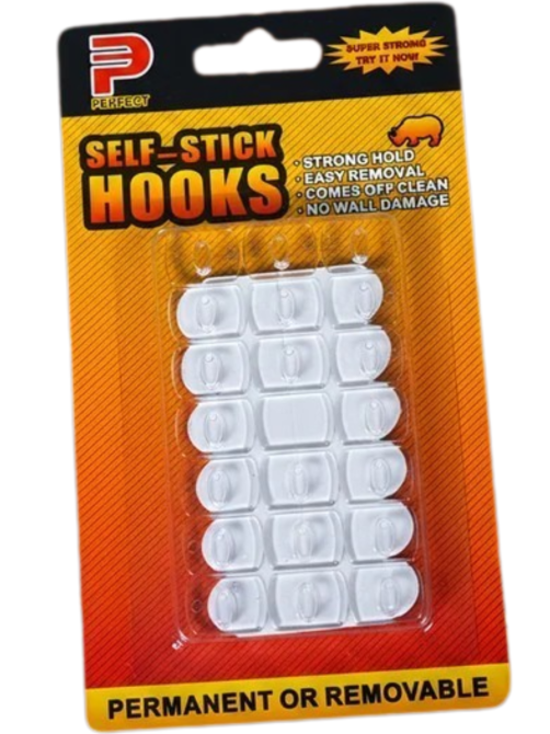 Гачки для кріплення гірлянд 20 шт прозорі самоклейки Perfect для декору та LED-стрічок Київ - фото 5