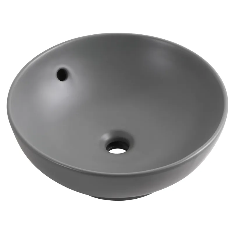 Раковина накладна Mixxus Premium TOPPER-0201 GRAY 410x410x165mm з переливом   ( MP6649 ) 34726 Харьков - изображение 1