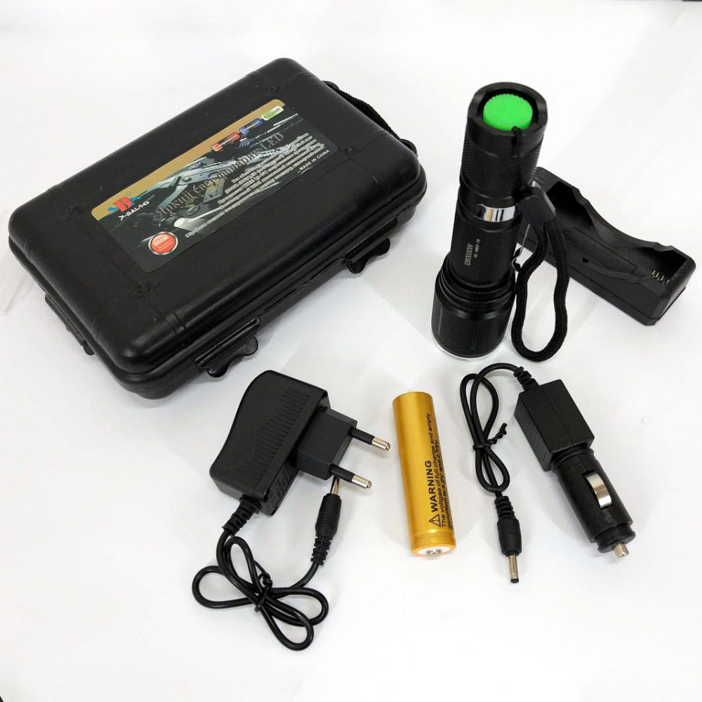 Фонарь военный зсу Bailong BL-1860-T6, Фонарик светодиодный ручной аккумуляторный портативный XC-41 Львов - изображение 4