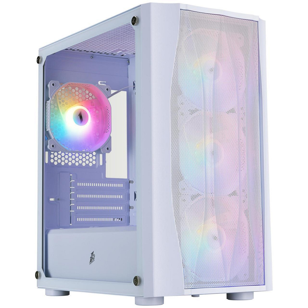 Корпус 1stPlayer X3-M-WH-4F1-W White без БЖ ( 18089 ) Харків - фото 1