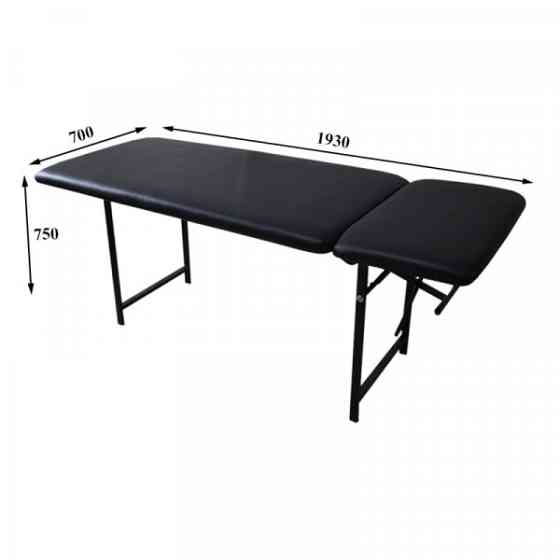 Массажный стол-кушетка UK20 Стационарная, 70 см,черные ножки Киев