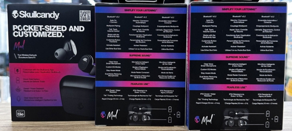 Наушники: SkulIcandy TW Mod True Black. Харків - фото 2