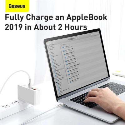 Дата кабель USB-C to USB-C 2.0 mCafule Metal PD 100W white Baseus (CATJK-D02) Вінниця - фото 5