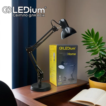 Настольная лампа основа+струбцина HOME LEDium (черная) Харьков - изображение 2