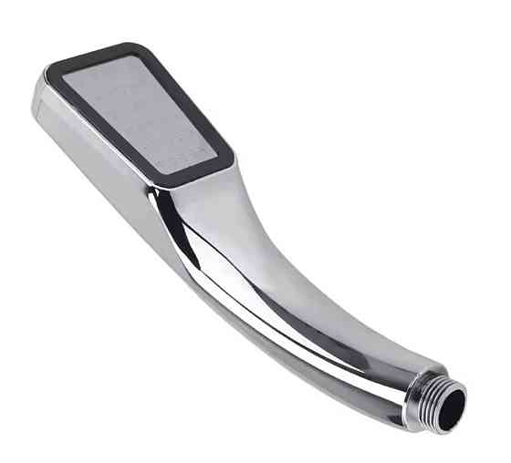 Универсальная душевая лейка прямоугольная 6 на 22 см серебристая Киев