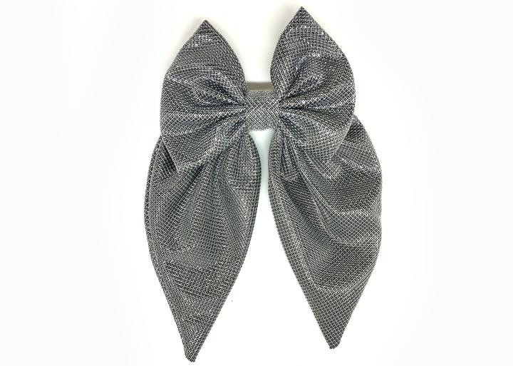 Шпилька для волосся Бант сріблястий Київ - фото 1