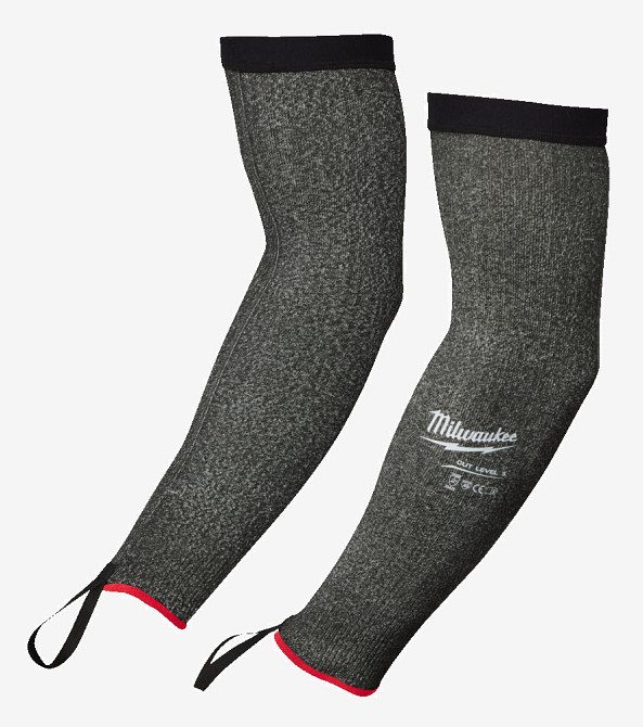 Нарукавник серый MILWAUKEE с сопротивлением порезам 5/E уровня, 40см Одесса - изображение 3