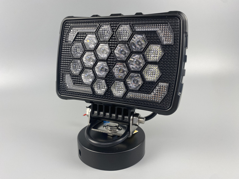 Фара LED квадратна 18 Led chip 12/24V. Широкий промінь + DRL світло + стробоскоп, світло 6500 К, IP67 Мукачево - фото 10