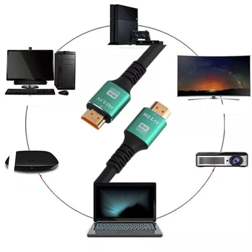 Кабель HDMI-HDMI 3м,версія 2.1,підтримка 8K,48 Гбіт SBR Київ - фото 4