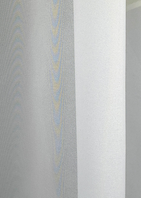 Кухонна тюль арка з ламбрекеном VR-Textil № 025к жовтий з білим 280х170 см (52-1218) Київ - фото 5