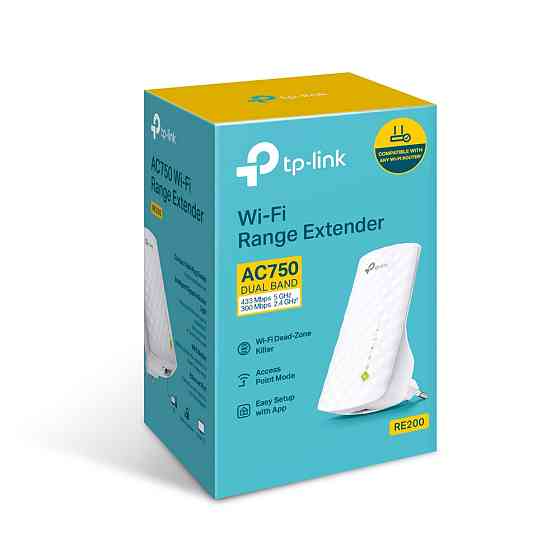 Підсилювач Wi-Fi сигналу TP-Link AC750 RE200 дводіапазонний Київ