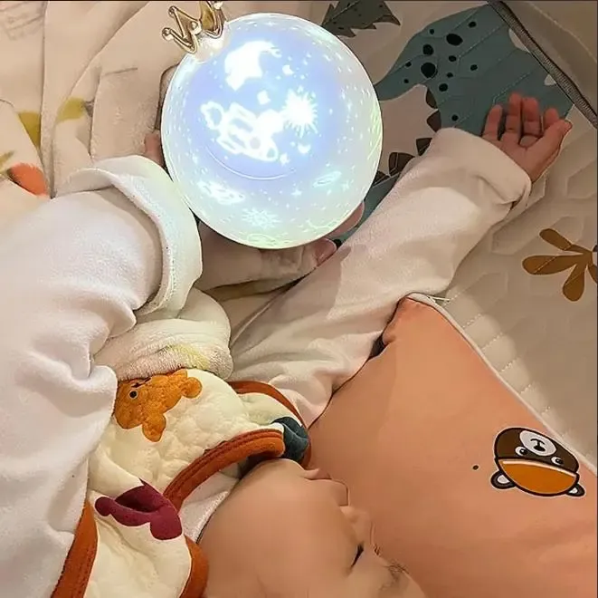 Проектор - ночник с вращением 360°, 12 сменных слайдов, LED настольная лампа Коломыя - изображение 4