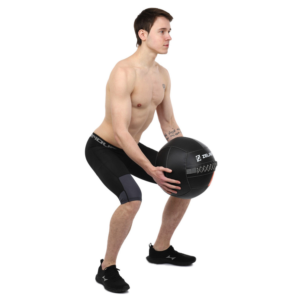 Мяч волбол 5 кг для кроссфита и фитнеса Zelart-7822-5 Киев - изображение 8