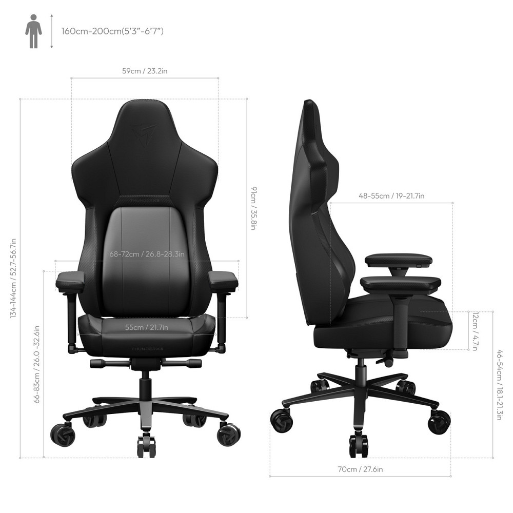 Крісло для геймерів TX3 Core Modern Black (TEGC-2057101.11) ( 18340 ) Харків - фото 3