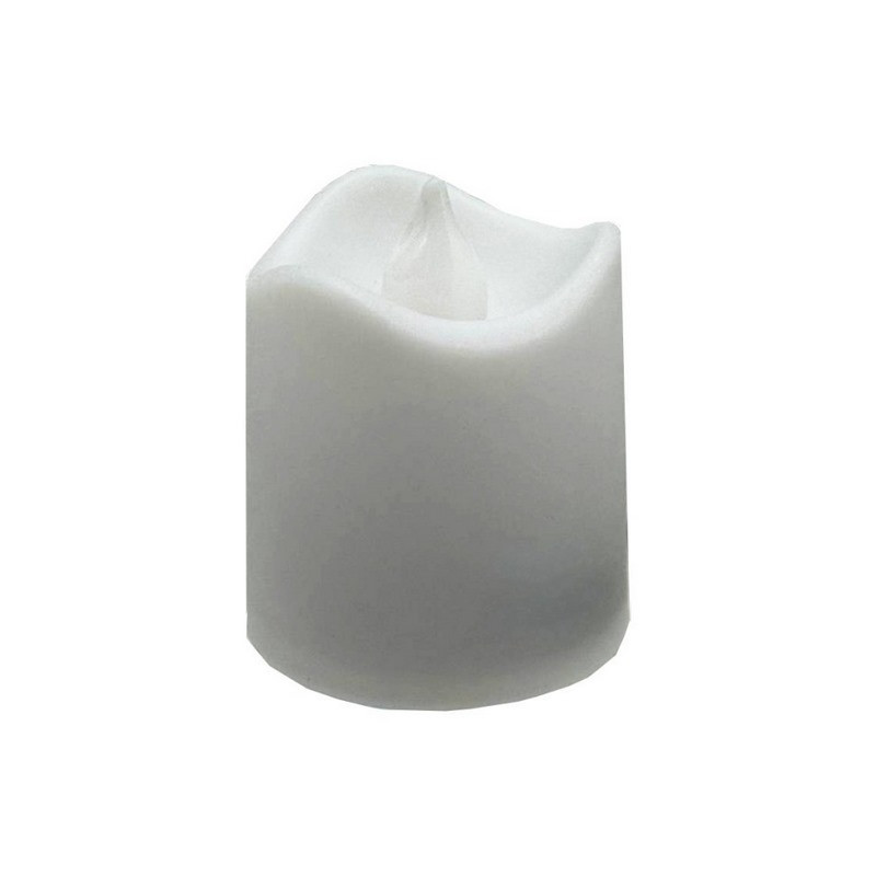 Декоративна свічка LED з полум'ям 12-67C(White) 4 см, білий Вінниця - фото 1