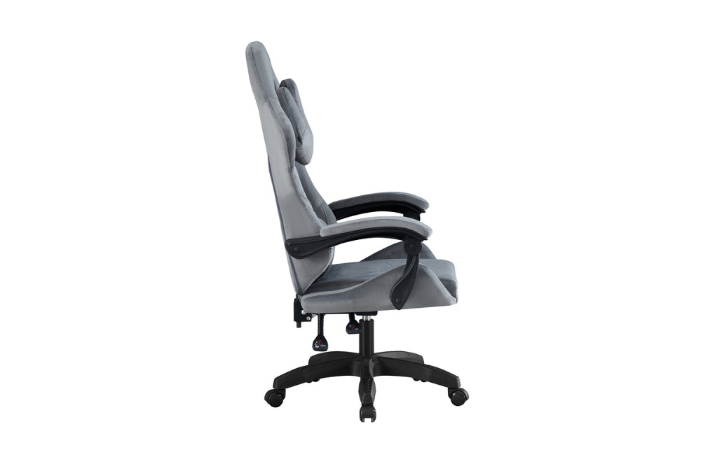 Крісло геймерське Гладіатор, велюр сірий Київ - фото 2