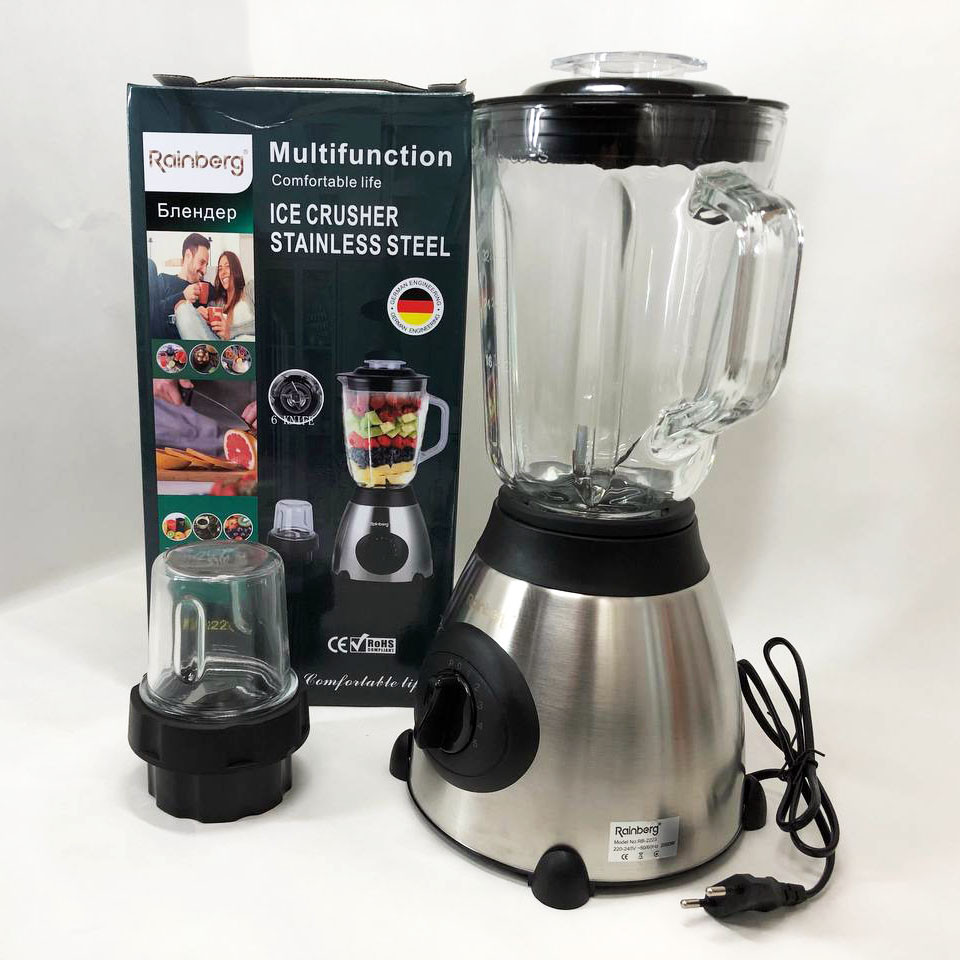 Настольный стационарный блендер Rainberg RB-2223 2000 Вт, Портативный блендер для смузи EF-30 Івано-Франківськ - фото 2