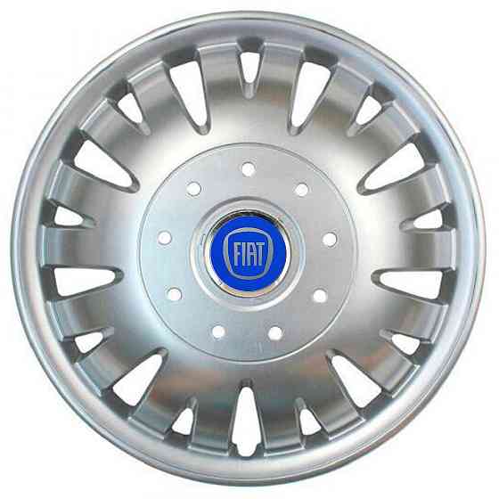 Автомобільні модельні ковпаки R16 Fiat (синій) 410 4шт, SJS, сріблясті Вінниця