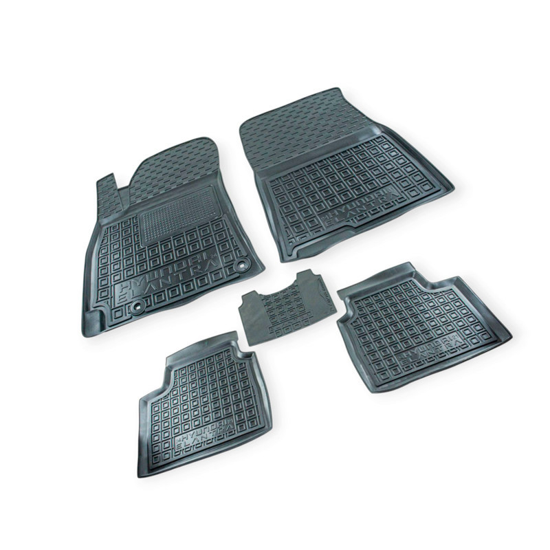 Коврики Хюндай Elantra (2024-) борт 2,5 см, с перемычкой салона Мукачево - изображение 1