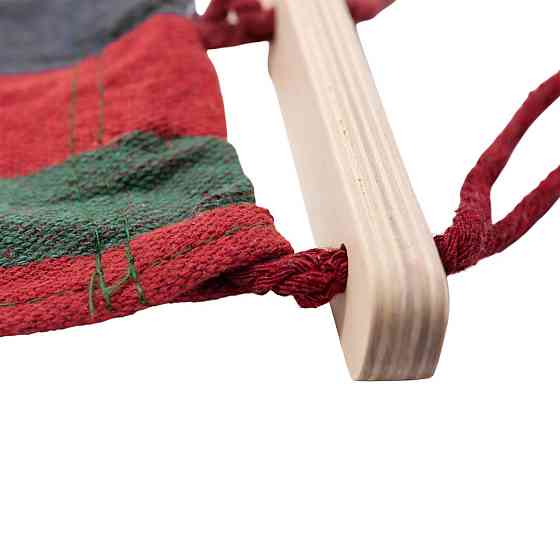 Гамак туристичний підвісний тканинний 174х80 см з планкою Червоний SJ-0010-2R Коломыя