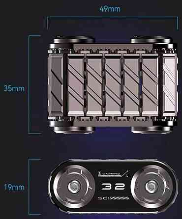 Металевий танк спінер антистрес у футлярі. Харків