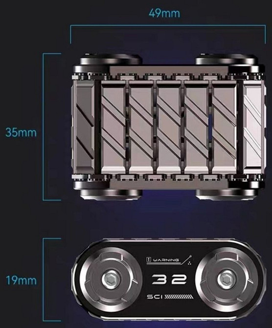 Металевий танк спінер антистрес у футлярі. Харків - фото 6