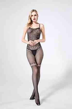 Эротический бодистокинг кружевной из сетки,женское сексуальное белье,универсальный размер рост:145–185 см, One Size черный,7835 Каменец-Подольский