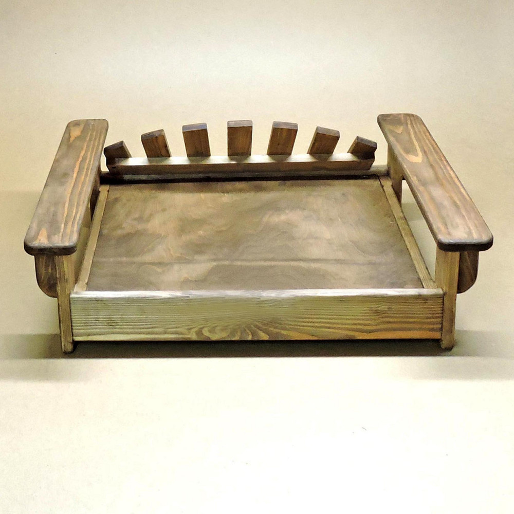 Лежак деревянный для собаки 