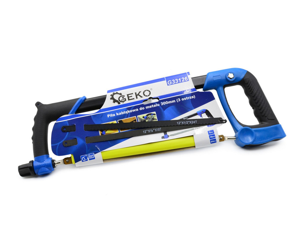 Пилка по металу "GeKo" 300 мм, ручка вертикальна + 3 полотна Киев - изображение 1