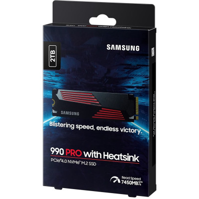 Накопитель SSD M.2 2280 2TB 990 PRO with Heatsink Samsung (MZ-V9P2T0CW) Винница - изображение 2