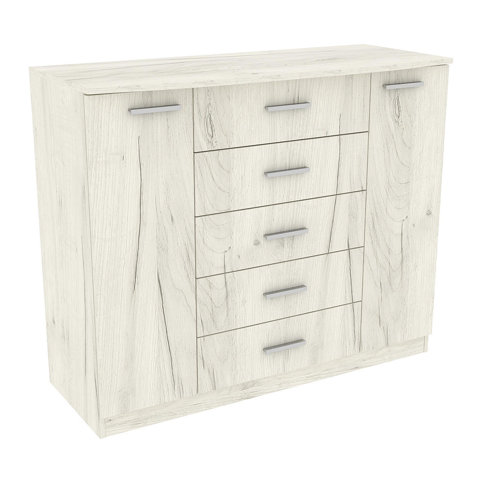 Комод №5, Дуб Крафт Білий, 1200/450/1000 Львов - изображение 1