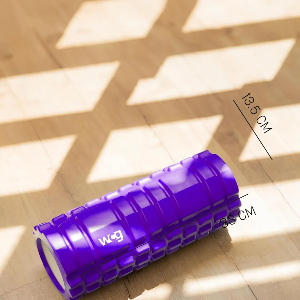 Масажний роллер для йоги K1 33*14 фіолетовий Київ - фото 6