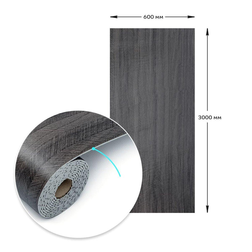 Самоклеящаяся виниловая плитка в рулоне 600х3000х2мм Мат SW-00002025 Днепр - изображение 3