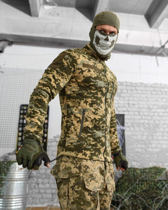 Кофта флиска мужская пиксель на змейке Одесса - изображение 12