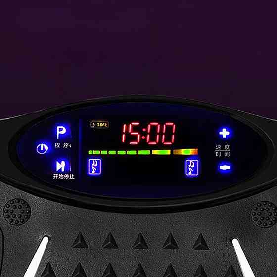 Виброплатформа для тренировок с 2 эспандерами + пульт, до 120кг TS-5513 / Вибротренажер для похудения Киев