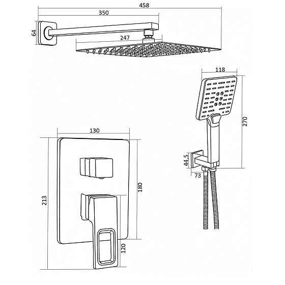 Душова система Globus Lux PIANO GLPN-205-SMART Тернополь