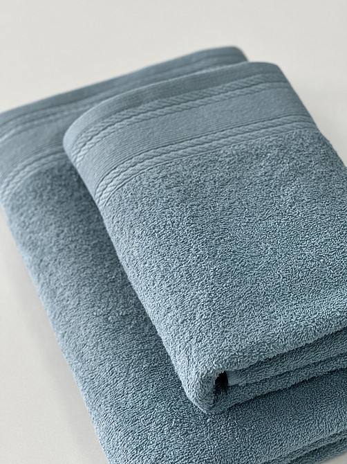 Махровое полотенце IDEAL TEXTILE Легкий бриз 70х140 см 450 г/м2 100% хлопок Лазуровий Черновцы - изображение 3