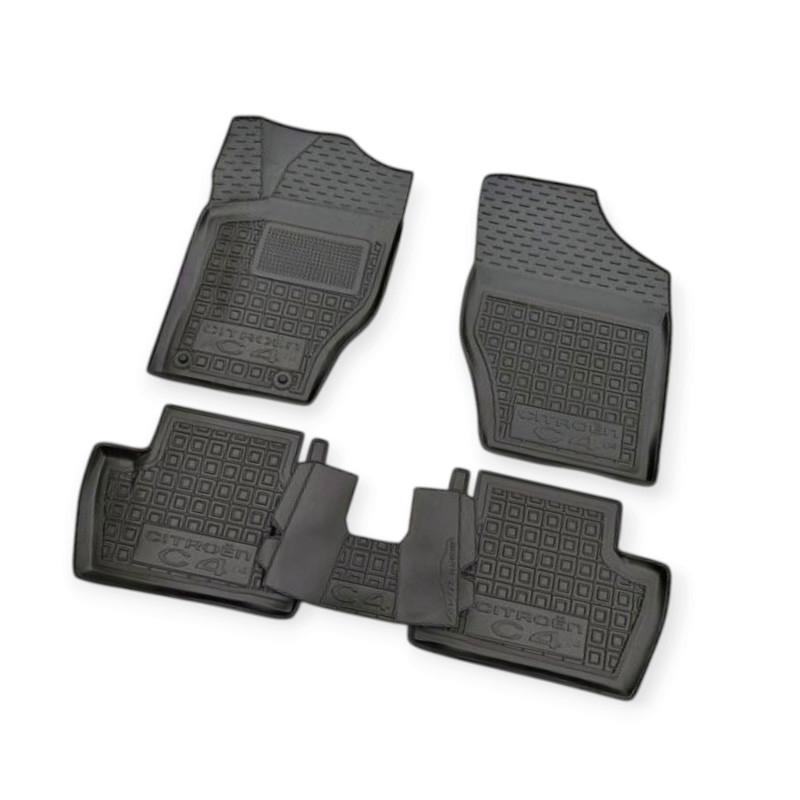 Коврики citroen с4 2004-2010 mod борт 2,5см, с перемычкой салона Мукачево - изображение 1