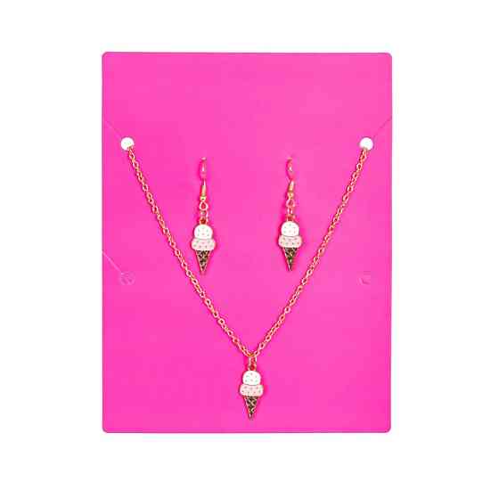 Біжутерія дитяча 2 в 1 Ice-Cream Fashion T24607 сережки + підвіска Вінниця