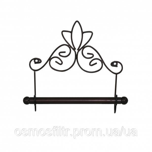 Держатель для туалетной бумаги Axentia Ностальджи порошковая краска коричневый 24х10х20.5 см (282085) Киев - изображение 1