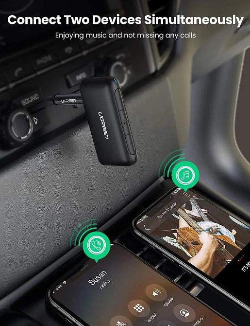 Bluetooth бездротовий ресивер UGREEN CM276 Bluetooth 5.0 Receiver Audio Adapter(UGR-70303) UGR-70303 Одеса - фото 4