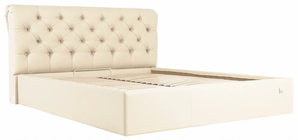 Кровать Двуспальная London Comfort 180 х 200 см Fly 2207 С подъемным механизмом и нишей для белья Бежевый Киев - изображение 3
