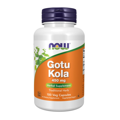 Травы Now Foods Готу Кола, 450 мг, Gotu Kola, 100 вегетарианских капсул (NF4700) Винница - изображение 1