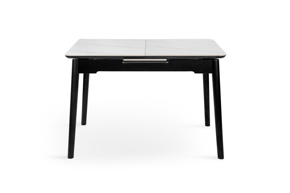 Стіл Нептун 110/140*75 чорний/керам біла Киев - изображение 2