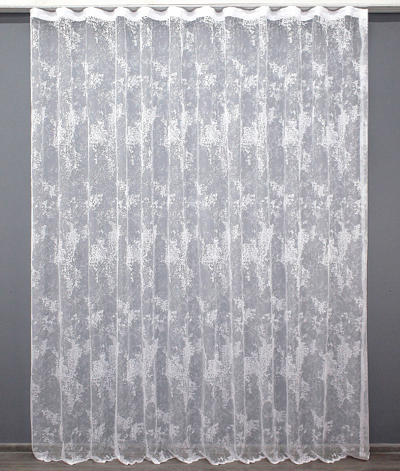 Тюль VR-Textil 1368т Мармур Al-1 Жакард Білий 400х270 см (43-116) Київ - фото 2