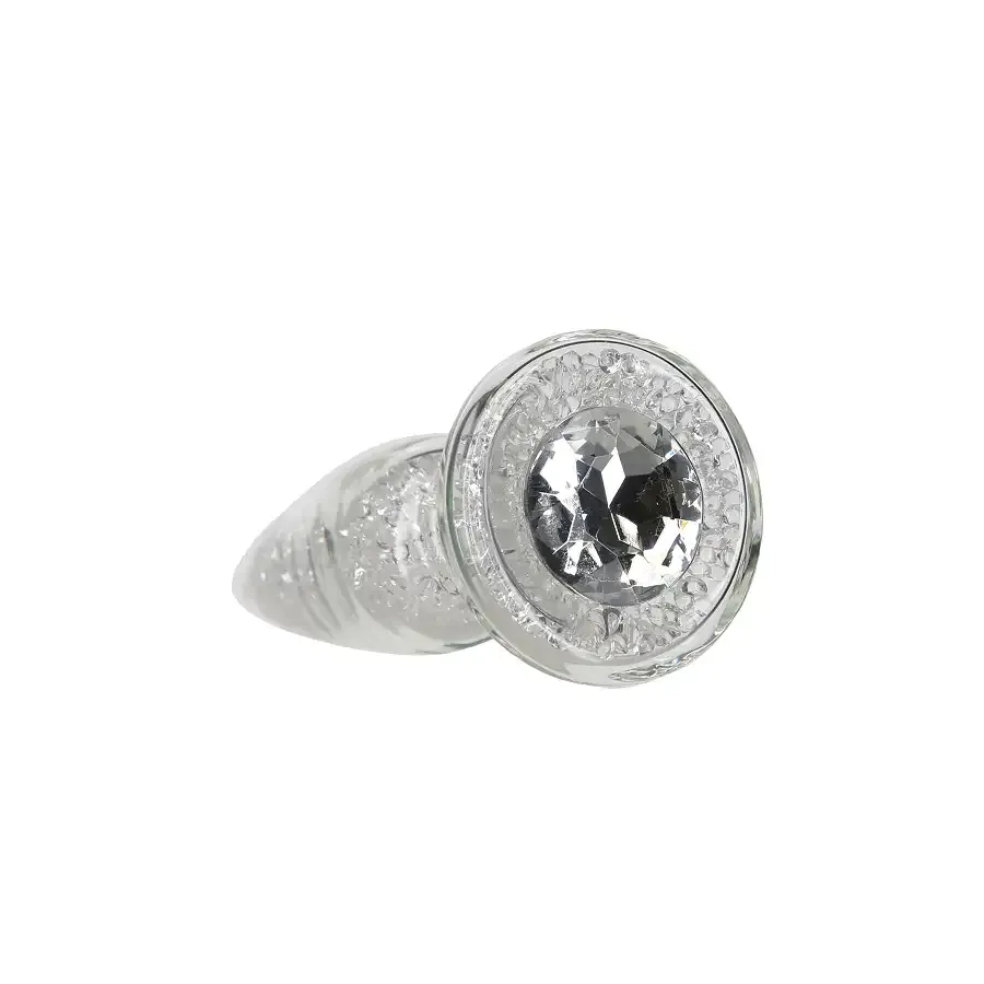 Стеклянная анальная пробка Pillow Talk Fancy Luxurious Glass Anal Plug, ⌀3,1см, вибропуля в подарок Львов - изображение 2