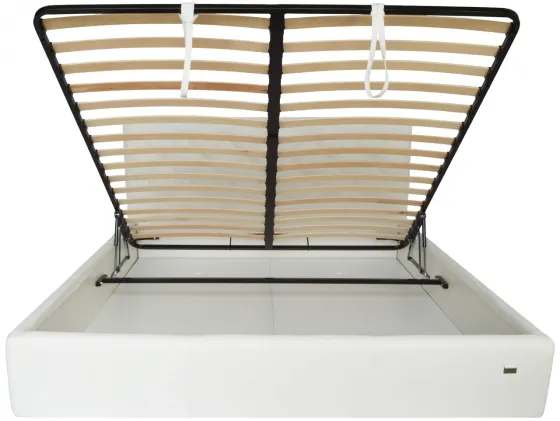 Ліжко Bristol VIP 140 х 200 см Madrit-0920 З додатковою металевою цільнозварною рамою Білий Київ